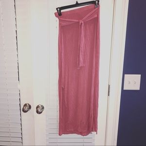 Dusty Pink Maxi Skirt